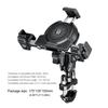 Motorcycle Phone Holder Shock Absorber Anti-Shake Handlebar Rearview Mirror Mount Anti-Theft Mobile Phone Stand for 5.4-7.2 Inch