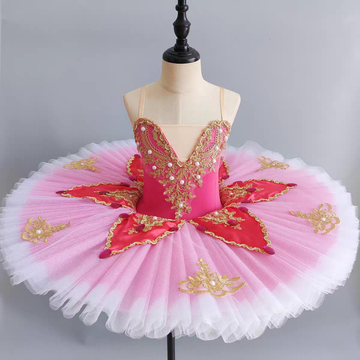 Little Swan Ballet Tutu Dress for Toddler Girls - Fluffy Tulle Dance Costume 140 cm