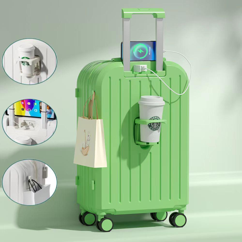 20-Inch Lightweight Spinner Suitcase: Stylish, Compact, with Combination Lock, Unisex Design and High-Quality Wheels for Easy Travel.
