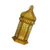 Floor Standing Candle Holder Handmade Iron Moroccan Type Wind Lantern for Ramadan Home Decoration and Celebrations