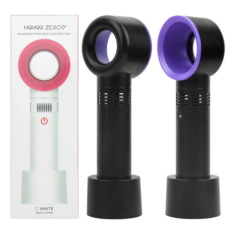USB Rechargeable Bladeless Mini Handheld Fan for Eyelash Extensions & Beauty