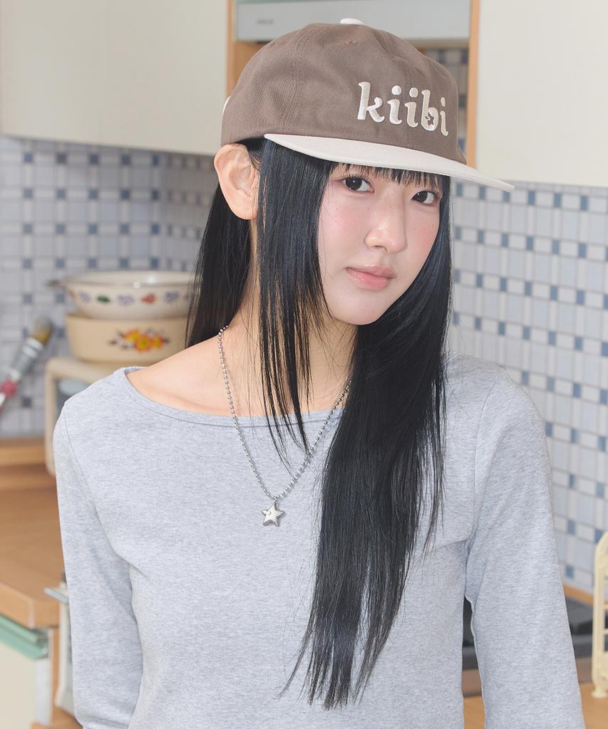 Kiibi Logo Two Tone Cap Brown & Oatmeal