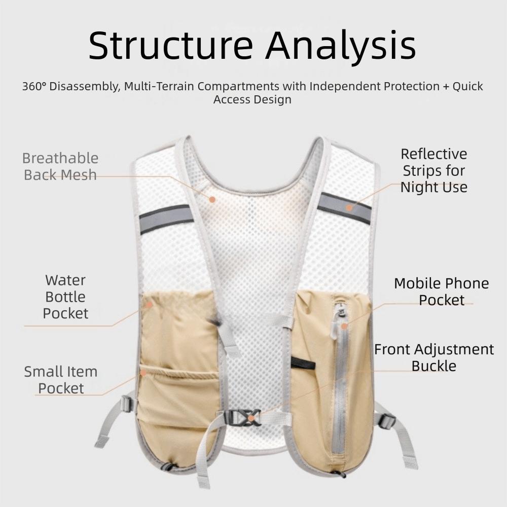 Waterproof Sports Running Vest Reflective Design Water Pack Backpack Hydration Vest Bag  Biking