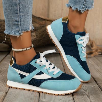 Gespleißte Schnürschuhe, flach, niedrig, lässig, Sportschuhe, 2024, neue große runde Zehen-Mesh-Schuhe, vielseitige Plateau-Low-Top-Schuhe