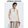 UR Women's Pleated Loose Sleeveless Blouse Shirt