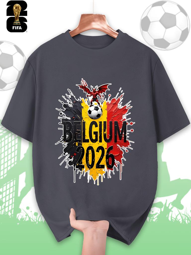 The 2026 FIFA-themed Men's Short-sleeved T-shirt, Featuring a FIFA Football Design