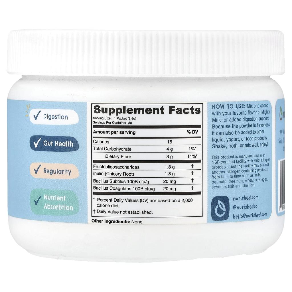 Nourished, Kids, Super Puffer, Unflavored, 108g (3.8oz)