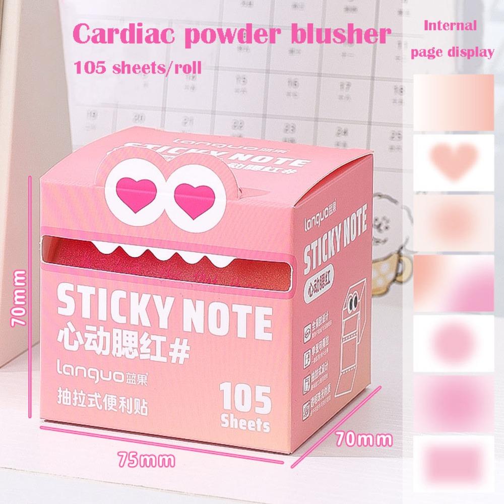 105 Sheets Cartoon Sticky Notes Pull Out Design Message Stickers  Office School Supplies Stationery