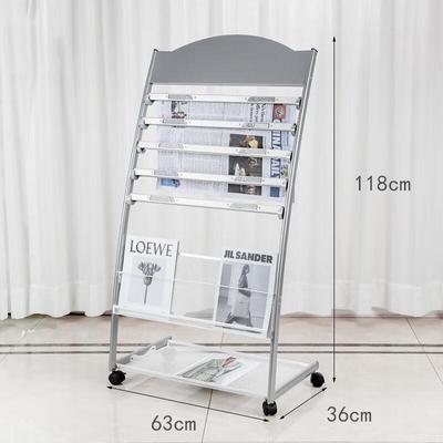 Newspaper and Magazine Display Stand