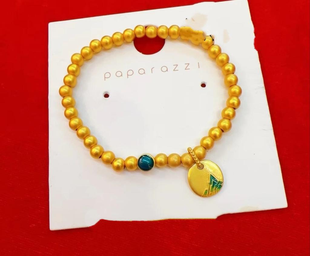 Ancient Enamel Thousand-Li Landscape Suit Gold National Fashion Bracelet Female Elegant Necklace Live Streaming Shake Fast