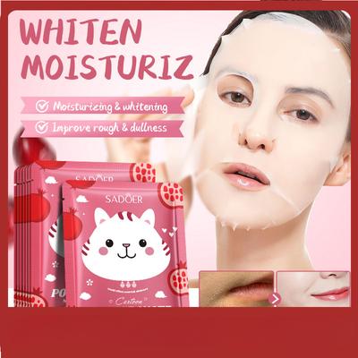 Pomegranate Niacinamide Brightening Cartoon Mask Moisturising & Hydrating Mask