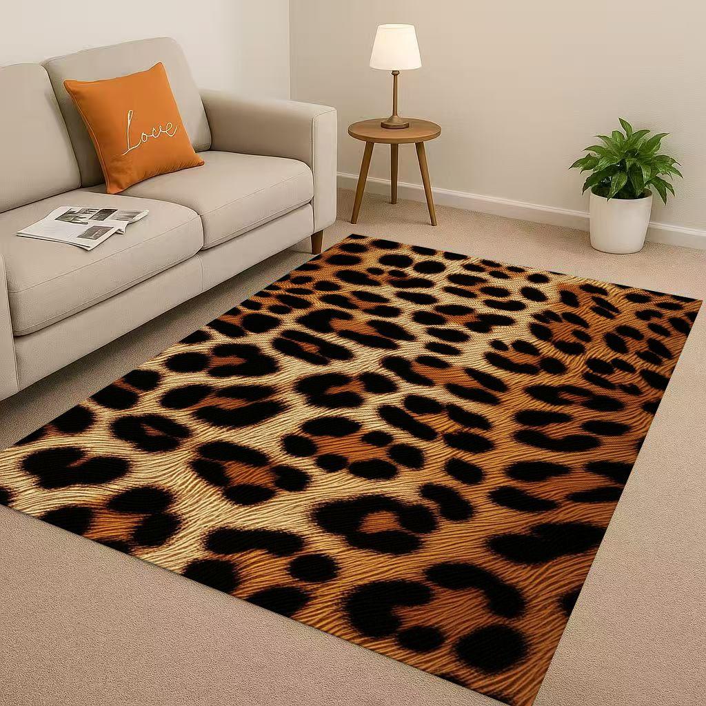 

HD Zebra Tiger Leopard Beast Stripe Print Art Living Room Non Slip Area Rug Carpet for Bedroom Playroom Sofa,Home Decor Doormat 40cm x 60cm