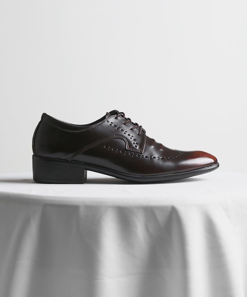 Pascorozen Ms1124 4-Hole Wingtip Dress Shoes London Brogue Brown [250~280Mm]