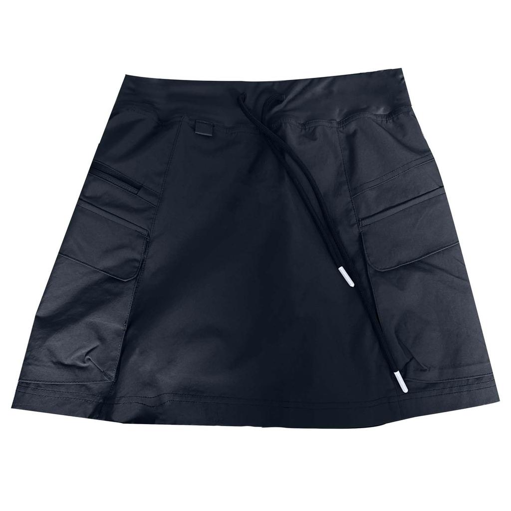 Cargo Skorts For Women With Pockets Drawstring Waist Athletic Skirts Matching Shorts Underneath Golf Sweat Skirt