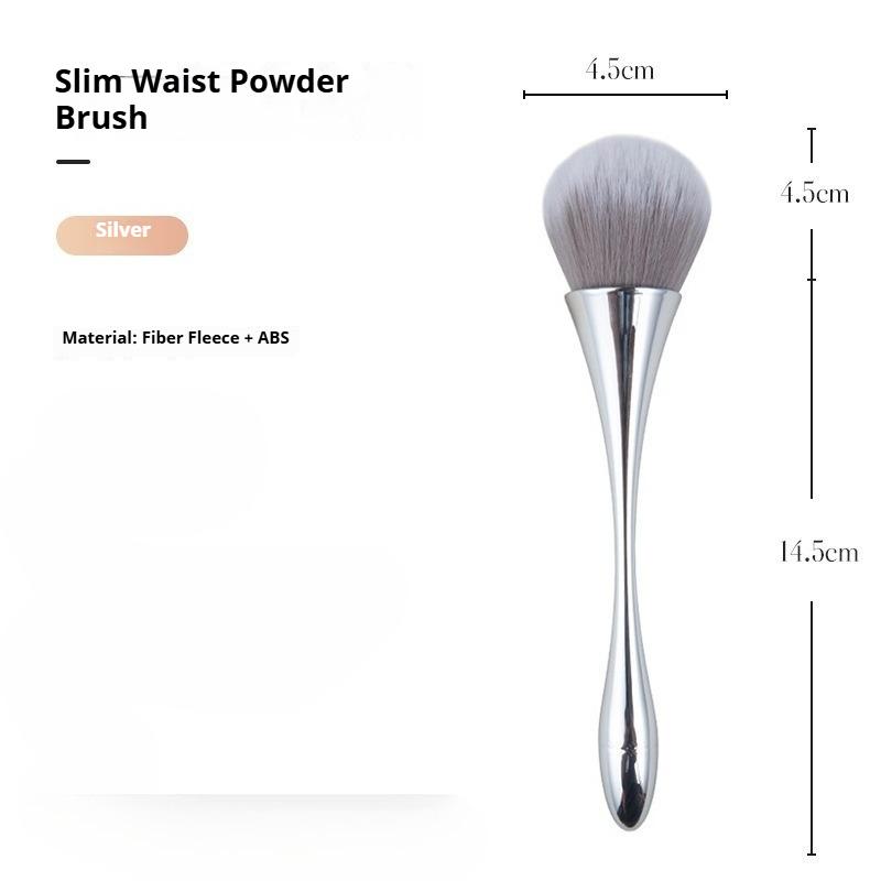 Rose Golden Fan Makeup Brush,Cosmetic Brush Loose Powder Brush ,Highlighting Brush Blush Brush-Soft Hair Makeup Fixing