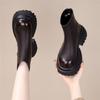 Thick-soled Chelsea Martin boots women's 2025 autumn and winter new British round head small man height-increasing zipper cigarette tube short boots