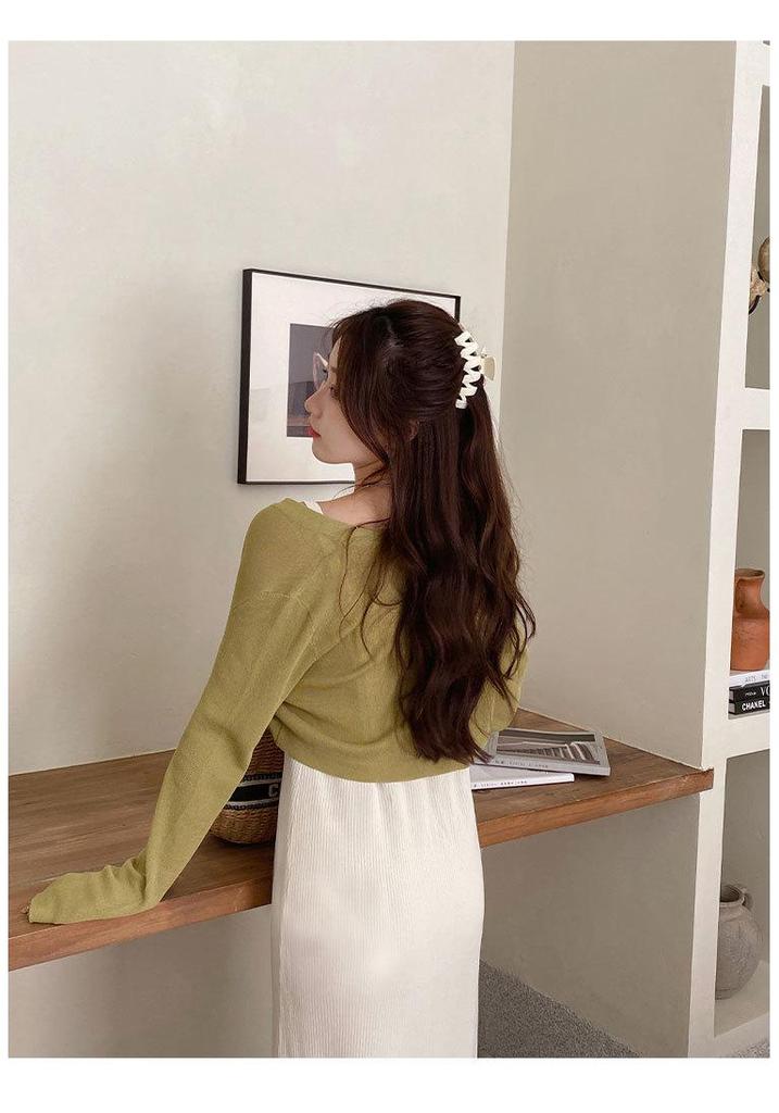 Women's Summer Sun Protection Ice Silk Knit Cardigan Jacket 2026