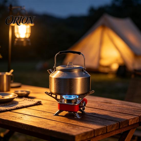 Lightweight Backpacking Stove Portable Outdoor Camping Stove, 2800W Adjustable Foldable Square Camp High Power Picnic Cooker Gas Burner for