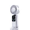 2026 Mini Handheld Fan: Portable, Folding, Neck-Worn with Digital Display & Semiconductor Cooling.