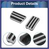 2 Pcs Foot Accelerator Pedal Covers for Honda CRV 17-22 Silver Tone