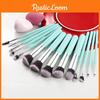 Makeup Brush Set With Doubleended Sponges For Precise Eye Lip And Eyelash Application