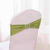 1Pcs Elegant Elastic Chair Back with Floral Bow Universal Chair Cover Buckle Sashes Chair Strap for Wedding Party Decor