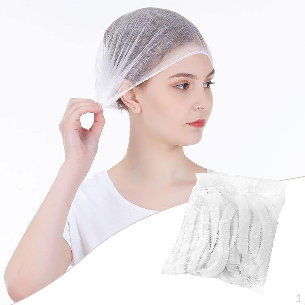 100 Pcs Disposable Hair Shower Caps Non-woven Hat Industries