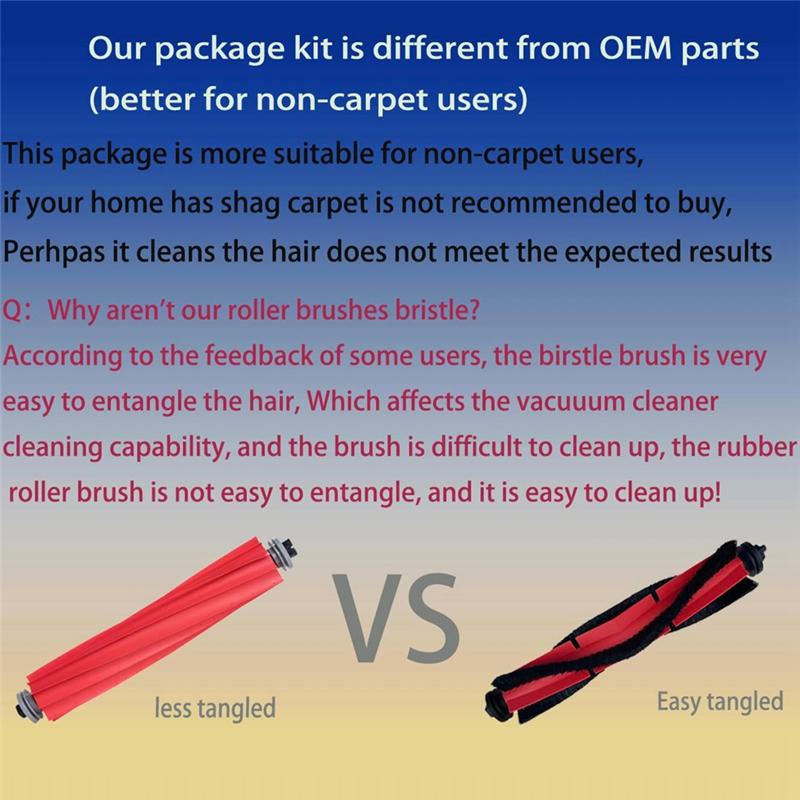 Promotion! For Roborock Q5+ Plus Replacement Accessories Kit Vacuum Cleaner Main Side Brush Hepa Filters Dust Bags
