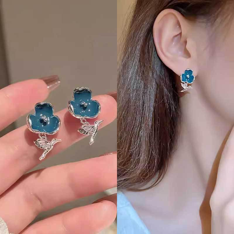 Koreanischer Stil Nicht-Piercing Ohrclip mit langem Quaste, Perlmutt Schmetterlings Design für Damen - High-End, Coole Mode.