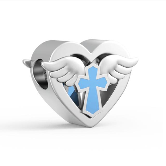 European Copper Love You Gesture Pendant Charm Fit Original Bracelet Jewelry Sparkling Cross Horse Angel Dangle Bead