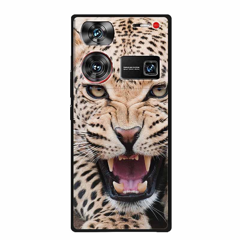 For ZTE Nubia Z60 Ultra Case Animals Soft Silicone TPU Cover Phone Cases For ZTE Nubia Z60Ultra 5G Protective Cool Wolf Coque
