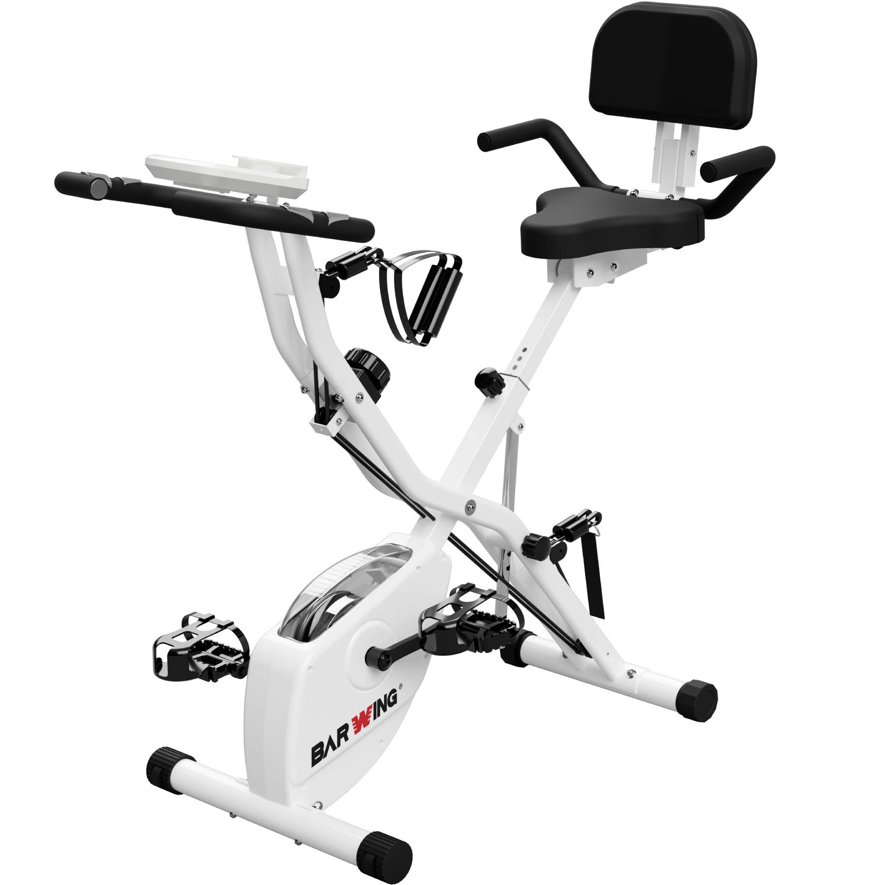 

BARWING Fitness Bike Folding Spin Bike Quiet Training Bike Easy to Assemble (Fitness Bike) (White (Normal Model)) білий