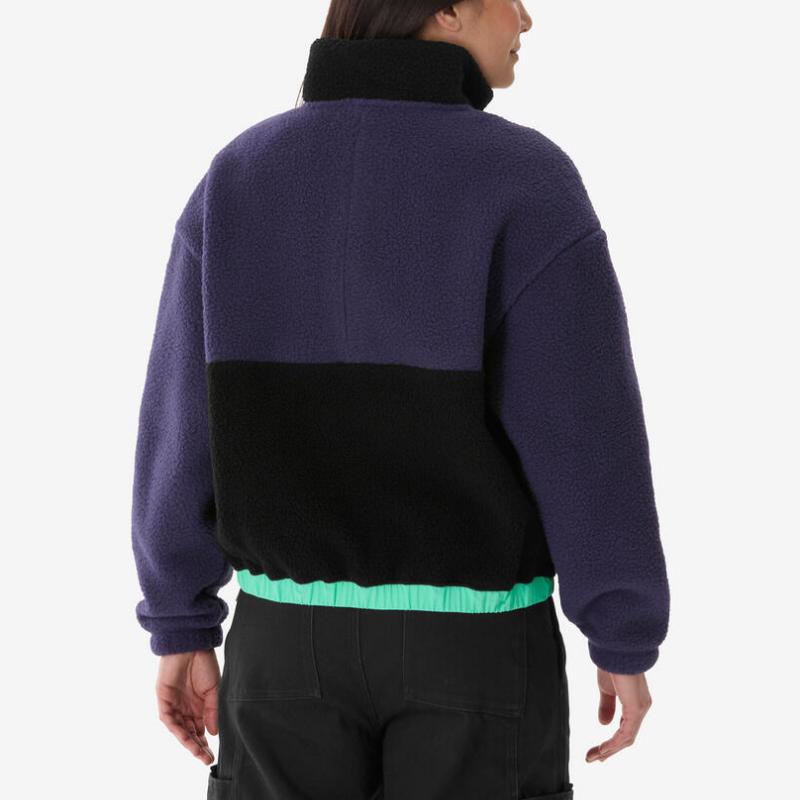 DECATHLON Velvet Jackets Women's Black Stand Collar Moderate 9008134