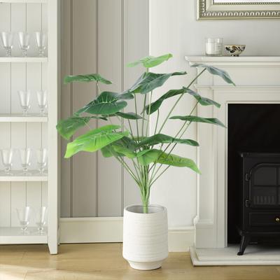 Artificial Flowers Large Leaf Tree Plants Realistic Looking Fine Texture Eco-friendly