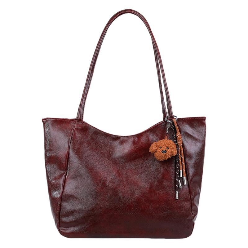 Retro style trend tote bag college students class commute armpit bag 2025 new shoulder handheld women's bag