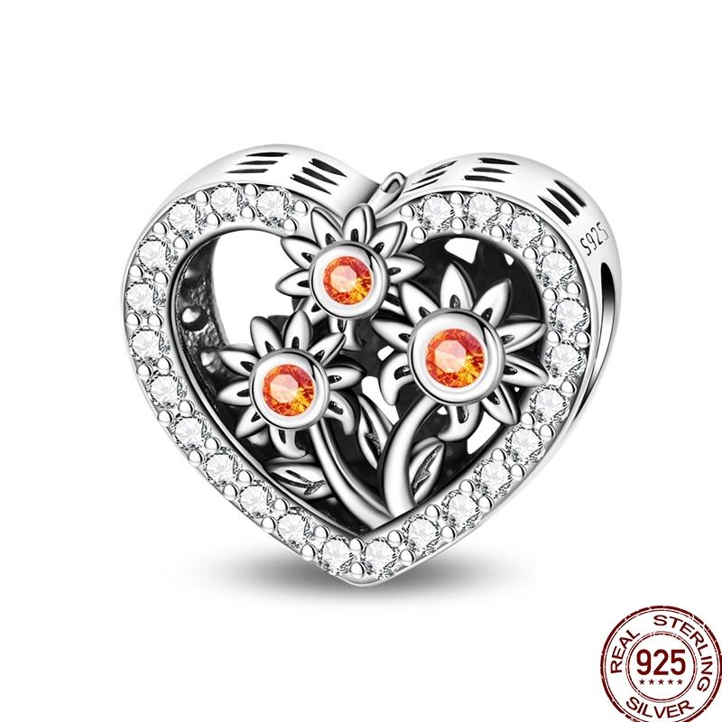 100% Copper Crown Shrimp Crab Charms Beads Butterfly Heart Birthday Pendants Fit Bracelet Jewelry Gifts Marking