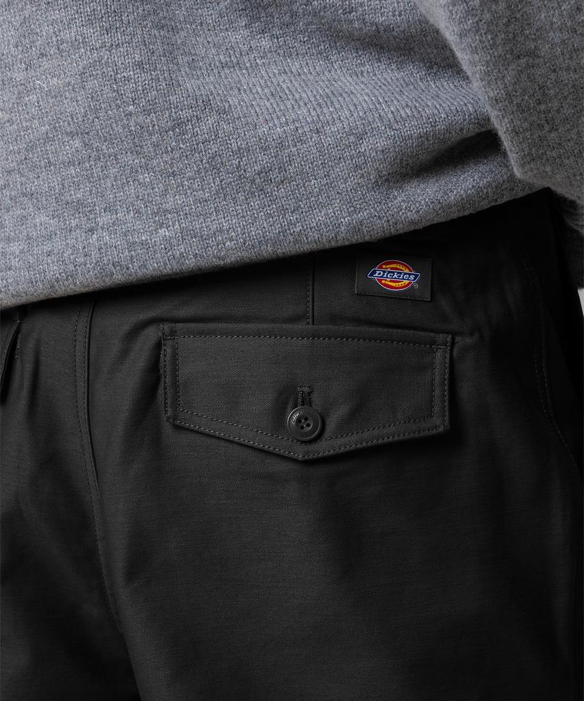 DICKIES White Satin Fatigue Pants Black