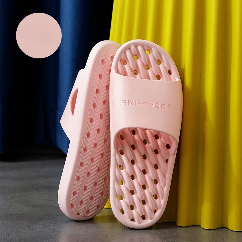 Home Slippers: Hollowed-out, Anti-slip, Simple and Comfortable Soft-soled Indoor Shoes