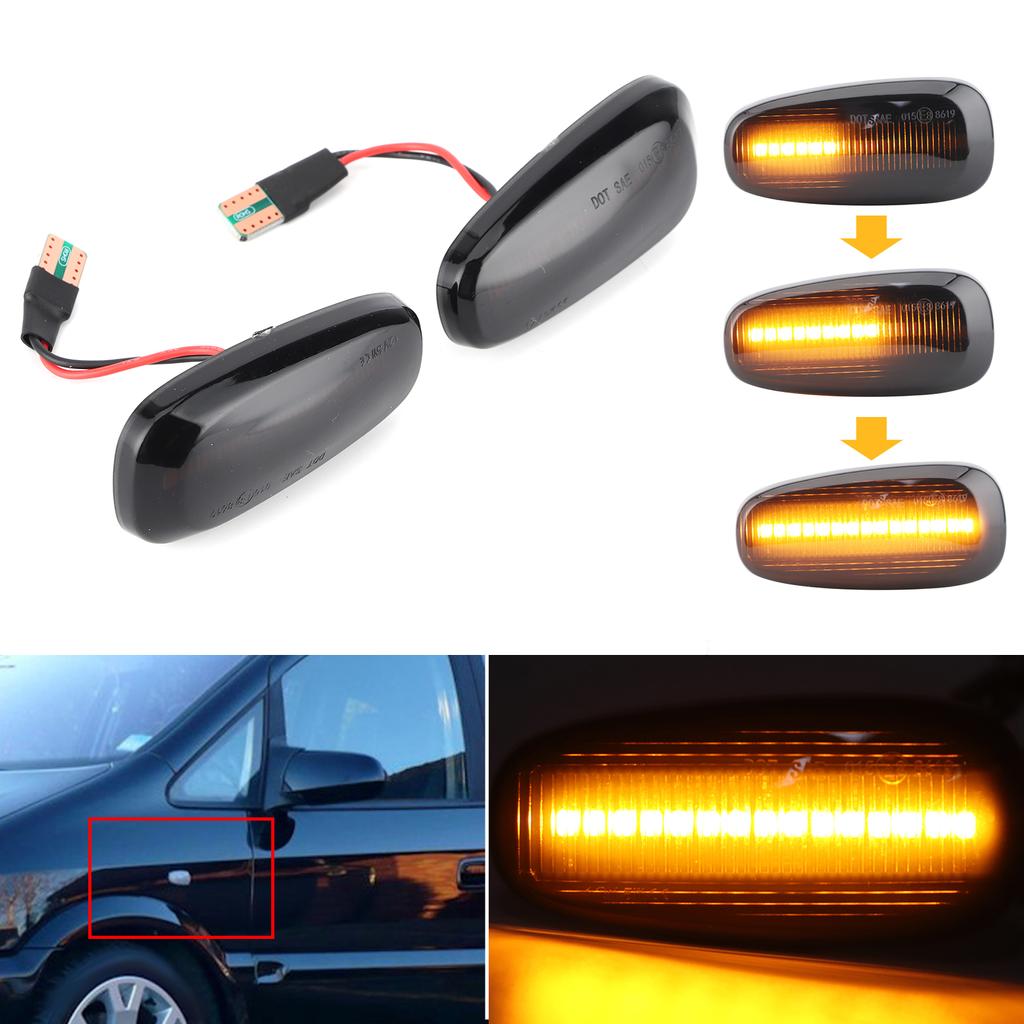 Auto Modifikation Seitenmarkierungsleuchte Kotflügel Blinker für Opel Astra 1999?2005 Rauchfarbe