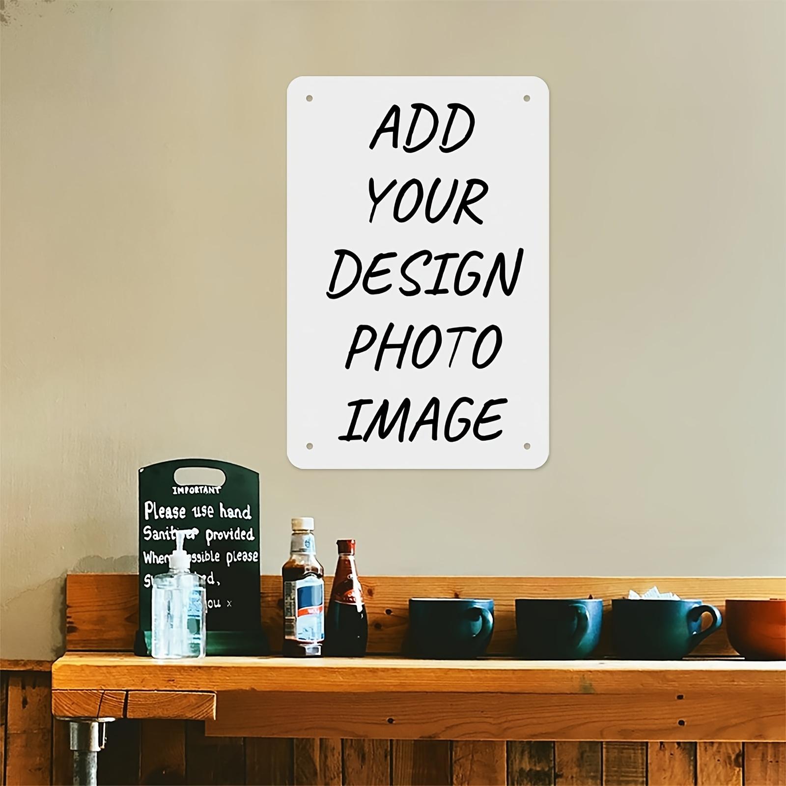 

D Flat Popular DIY Customization A Variety of Patterns You Need D Flat Customizable Vintage Metal Mural Logo Tin 20x30cm（7.8x11.8inch）