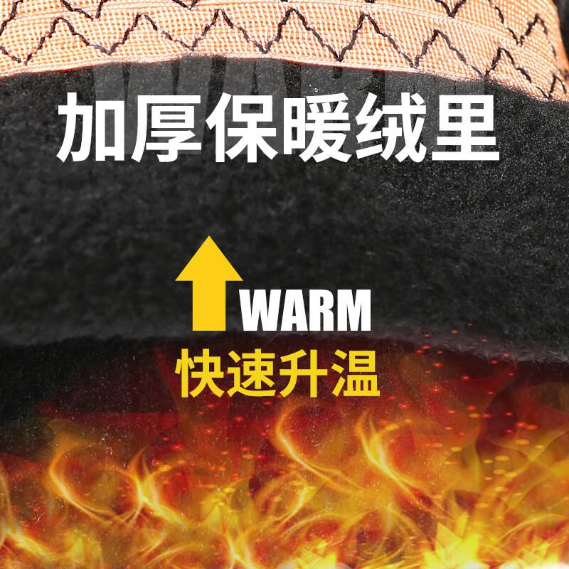 Gloves Men's Fashion Windproof Fleece Warm Outdoor Riding Driving Motorcycle Takeaway Half Finger