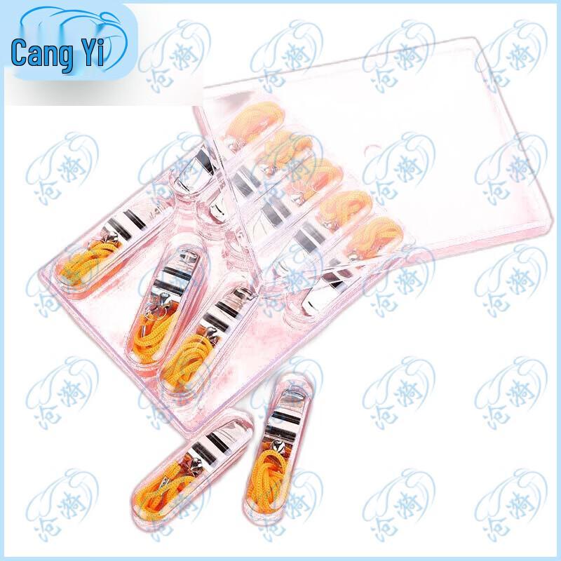 Portable Stainless Steel Whistle (10-Pack)