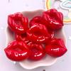 10PCS Resin Colorful Cute Red Candy Love Heart Donut Flat Back Stone Cartoon Scrapbook Figurine DIY Bow Decor Accessories Crafts