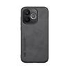 KEYSION Luxury Retro PU Leather Phone Case for HONOR 600 Lite 5G Silicone+PC Shockproof Phone Back Cover for Honor 500 Smart 5G