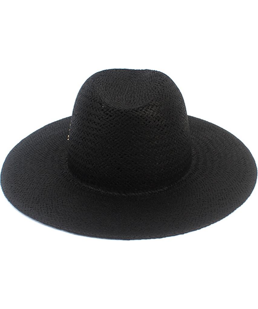 Yunibeosyeolkemiseuteuli Swing Simple Black Fedora Summer Fedora