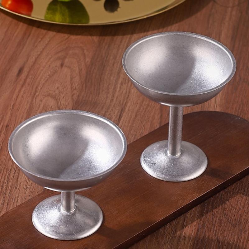 Rustproof 304 Nonrust Steel Puddings Cups Elegant High Footed Serving Dishes For Parties Weddings And Home Use