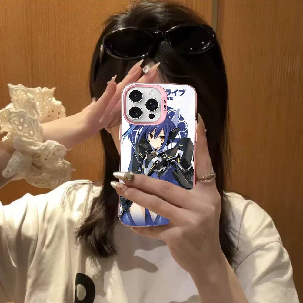 Date A Live Cartoon Phone Case For IPhone 17 16 15 14 13 12 11 Pro MAX Matte Shockproof Back Anti Fall Matte Cover