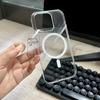 Compatible iPhone 16 Pro Max Case: High-Transparency PC, Bare Feel, Magnetic for Apple 15, Simple, Transparent.