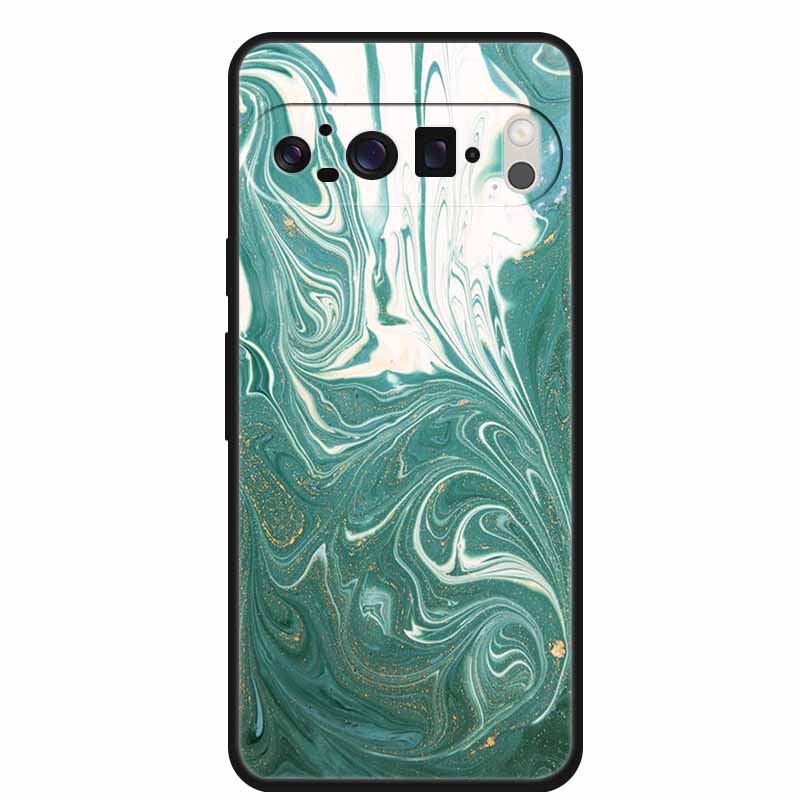 For Google Pixel 10 Pro Case Vivid Graceful Premium Marble TPU Soft Silicone Phone Cases Impact Chic Mineral-Finish Para Cover