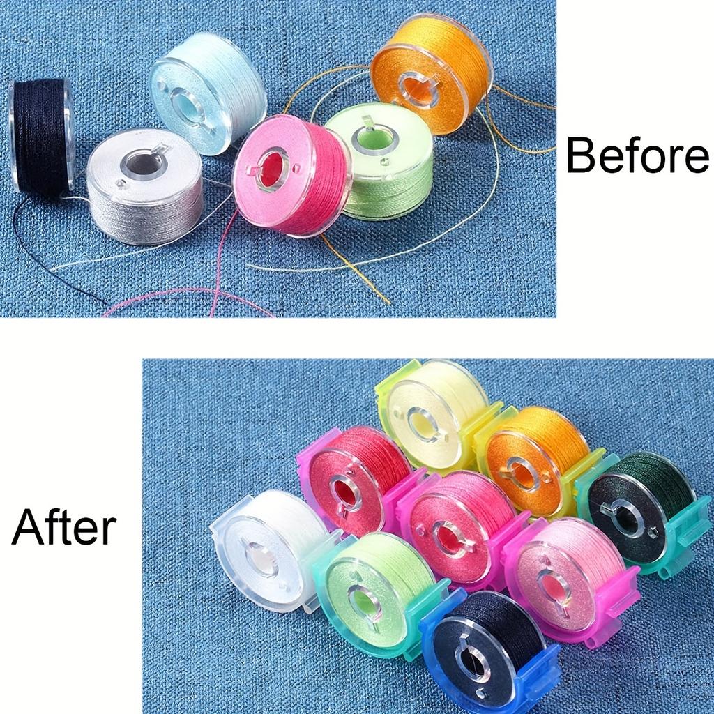 50/100Pcs Colorful Thread Spools Clips Holder Sewing Bobbin Clips for Sewing Machine Tools and Thread Spools Organization